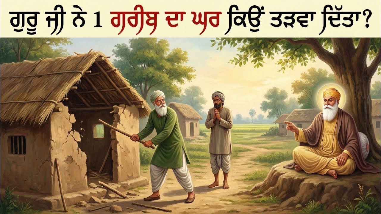 ਗੁਰੂ ਸਾਹਿਬ ਜੀ ਨੇ ਇਕ ਗਰੀਬ ਦਾ ਘਰ ਕਿਉਂ ਤੁੜਵਾਇਆ? || Guru Nanak Dev Ji || Katha Vichar