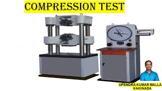 Compression Test | Procedure | DT | Basics | Types of Destructive Testing | Telugu Lecture