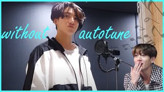 BTS Jungkook's Real Voice (without auto-tune) - I