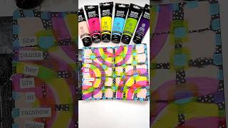 Painting a Background in My Black Journal #artjournal