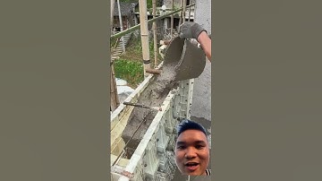 thi công hàng rào bê tông đúc #construction