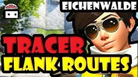 Overwatch - Tracer Flank Routes Eichenwalde