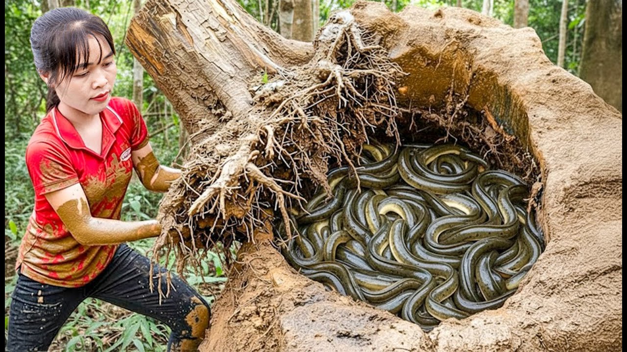 Capturei Inúmeros Peixes-Locha Híbridos Gigantes e Levei ao Mercado – Colheita na Floresta