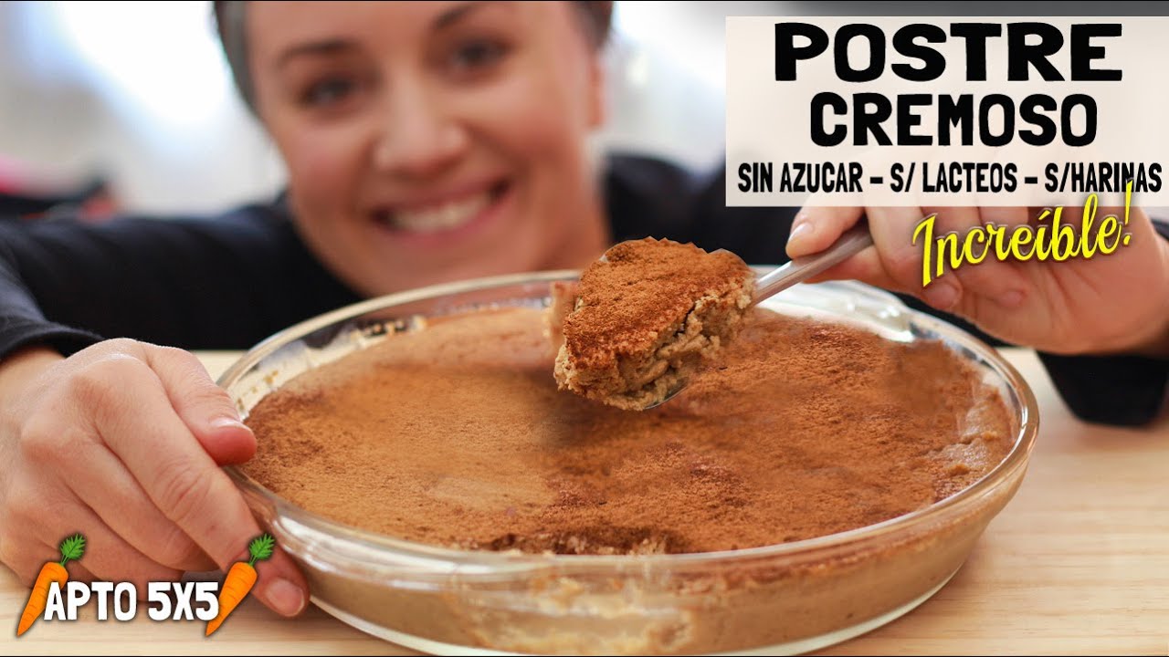 Postre Super Cremoso, Sano! | SIN azucar, SIN lacteos, SIN harinas, SIN granos o semillas|Apto 5x5