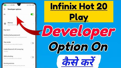 Infinix Hot 20 Play me developer option kaise on kare | infinix Hot 20 Play developer option setting