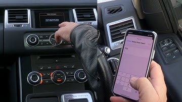 How to pair a mobile to the bluetooth audio system in a 2012 Range Rover Sport
