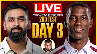 PAK vs WI Live Match Today: Pakistan vs West Indies 2nd Test Day 3 | Trinidad | Cricket | Score |