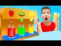 Rainbow Juice Song | Wheels On The Bus Nursery Rhyme + more Kids Songs &amp; Videos with Max