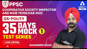 PPSC Cooperative Inspector, Naib Tehsildar 2022 | PPSC Polity | 35 Mock Test Series #1