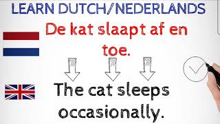 I learn dutch with the most useful dutch phrases/nederlands leren,af en toe