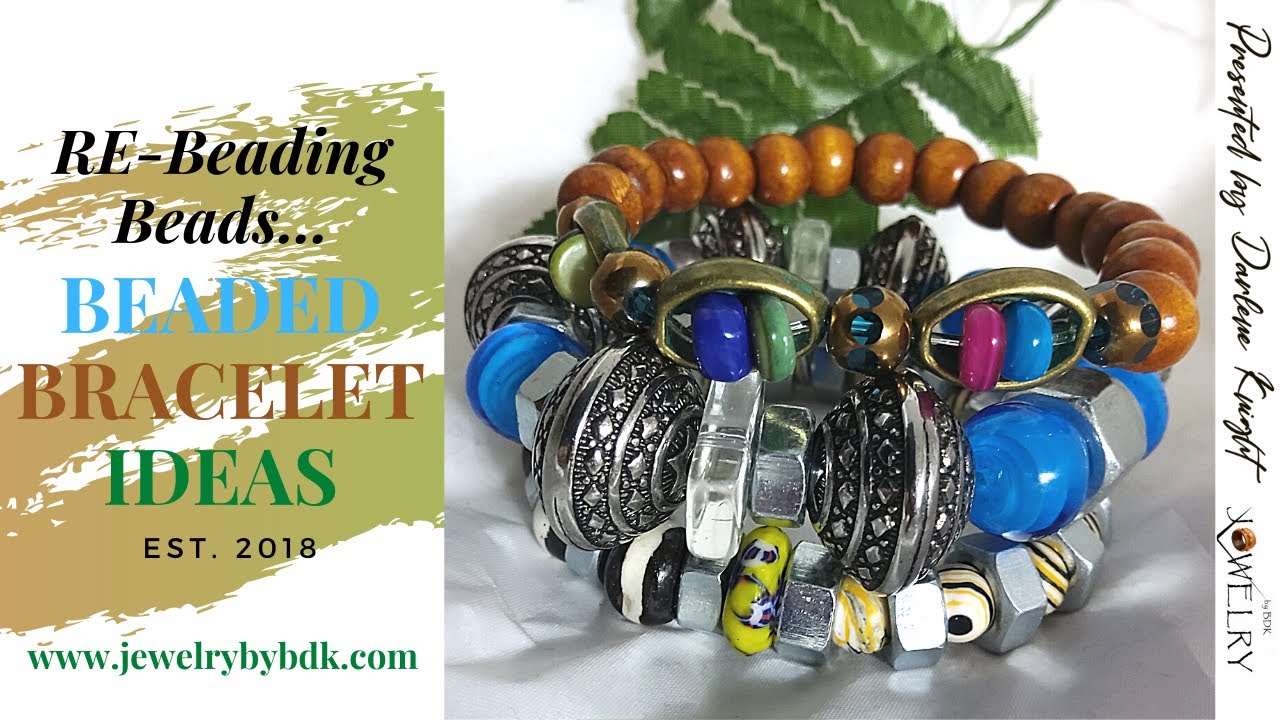 ReBeading Beads DIY Chunky Bracelet Easy Jewelry Making YouTube