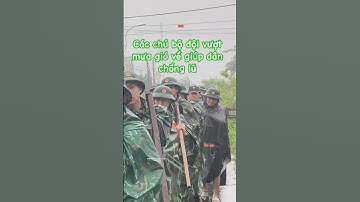 Các chú bộ đội vượt mưa gió về giúp dân chống lũ #bodoivietnam #lulutmientrung