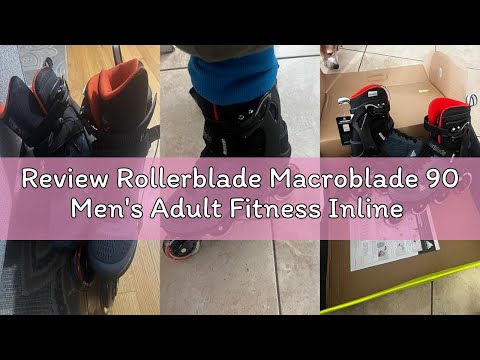 Review Rollerblade Macroblade 90 Men's Adult Fitness Inline Skate, Orion Blue/Spicy Orange, Performa