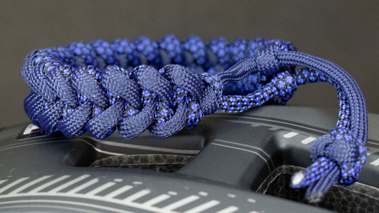 Tutorial pulsera paracord clásica, sin broche nudo piraña