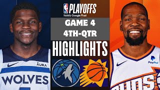 Minnesota Timberwolves vs. Phoenix Suns Game 4 Highlights 4th-QTR | April 28 | 2024 NBA Playoffs