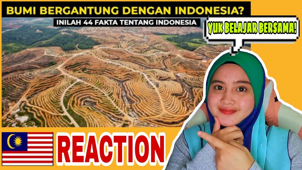 LUAR BIASA🇮🇩 44 FAKTA TENTANG INDONESIA | MALAYSIAN REACT🇲🇾