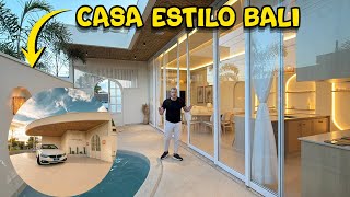 Tour Casa Estilo Bali Térrea 190m² com 3 Suítes Cozinha Integrada Area Gourmet e Piscina