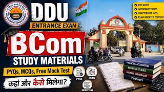 DDU Entrance Exam B.Com Study Material | Previous Year Papers, MCQs & Mock Test