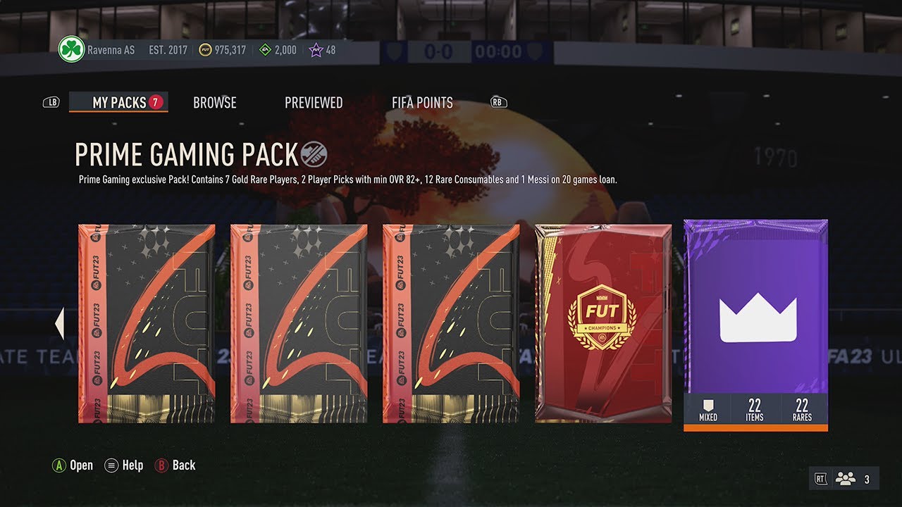 prime gaming Fifa 23 pack 3 : r/fut