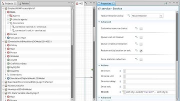 Hybrid Model Combining Agent Based Modeling and Discrete Event Simulation