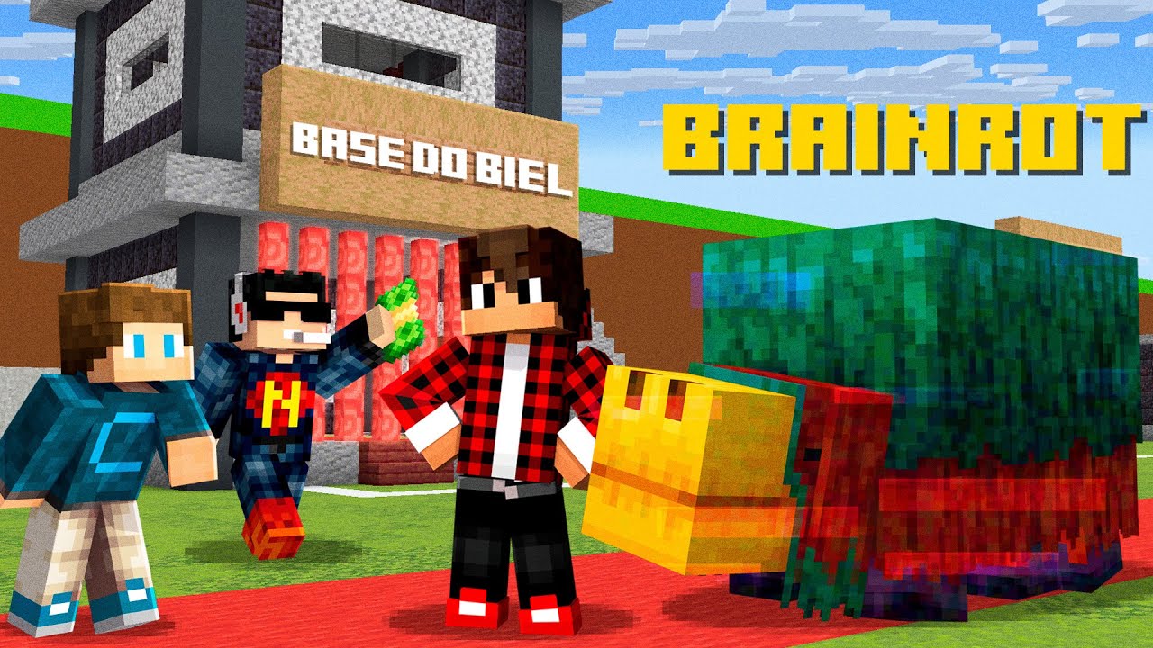 ESSE SERVIDOR FOI DOMINADO POR BRAINROTS DE MINECRAFT