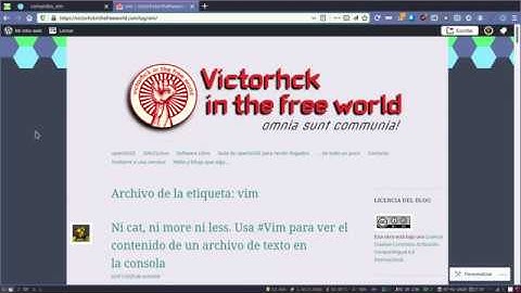 Ejemplos prácticos de comandos básicos del editor Vim