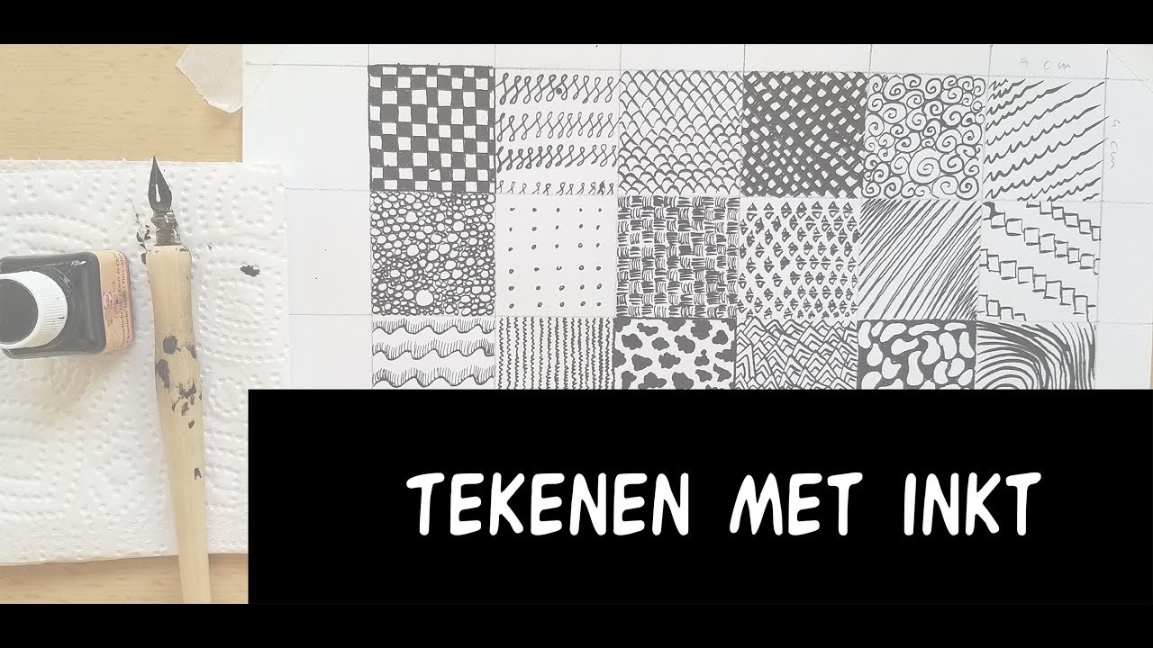 Goede Tekenen met inkt ( voor beginners ) - YouTube FW-54