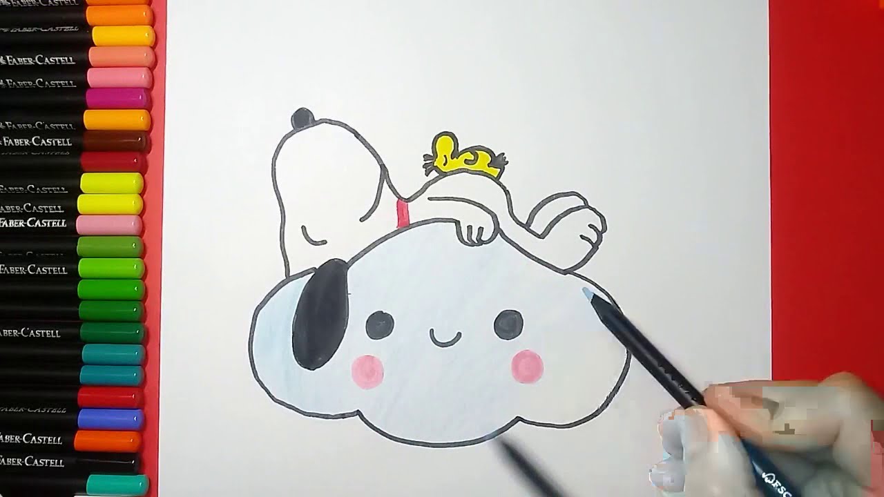 Como dibujar a snoopy paso a paso How to draw