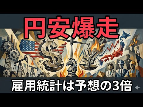 【米雇用統計】予想の3倍！利下げ遠のき円安160円目前？日銀の介入はいつ？