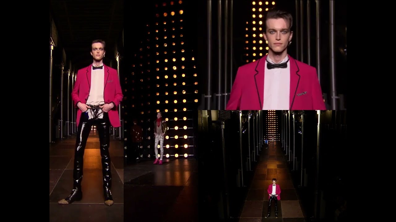 Saint Laurent men's spring summer 2014 fashion show - YouTube