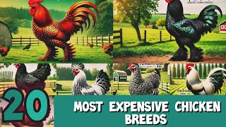 Top 20 Most Expensive Chicken Breeds in the world | 5000$ Price | Ayam Cemani chicken So expensive