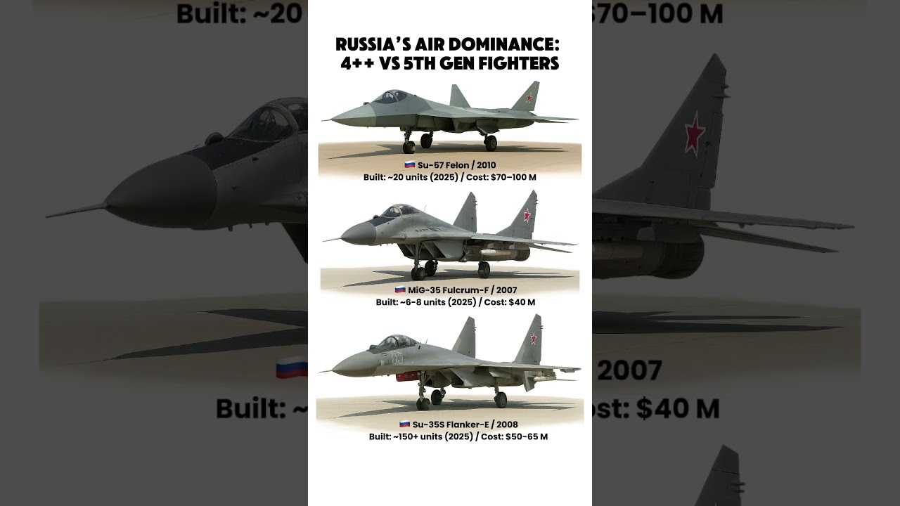Russia S Most Advanced Fighter Jets Compared MiG 35 Vs Su 57