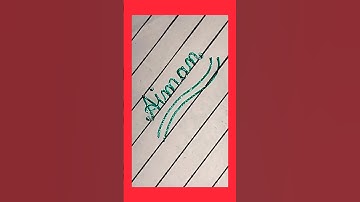 Name Aiman in cursive writing #shortyt #handwriting #cursive #calligraphy #trending #how #viral
