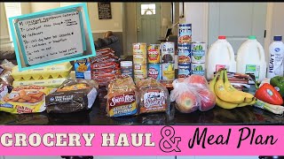 KROGER GROCERY HAUL | WEEKLY MEAL PLAN!