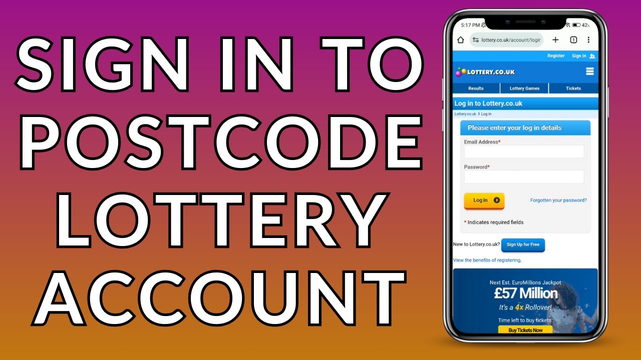 Postcode Lottery Account Log In How To Sign Into Your Postcode Lottery Postcode Lottery Account Log In How To Sign Into Your Postcode Lottery