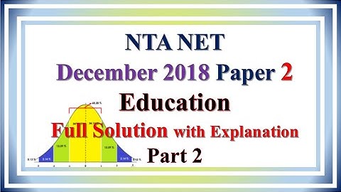 2- MOST DIFFICULT Questions | NTA UGC NET December 2018 Education | Paper 2 | solution | Answer key|