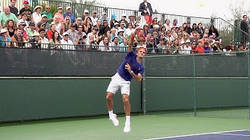 Roger Federer Serve In Super Slow Motion 3 - Indian Wells 2013 - BNP Paribas Open