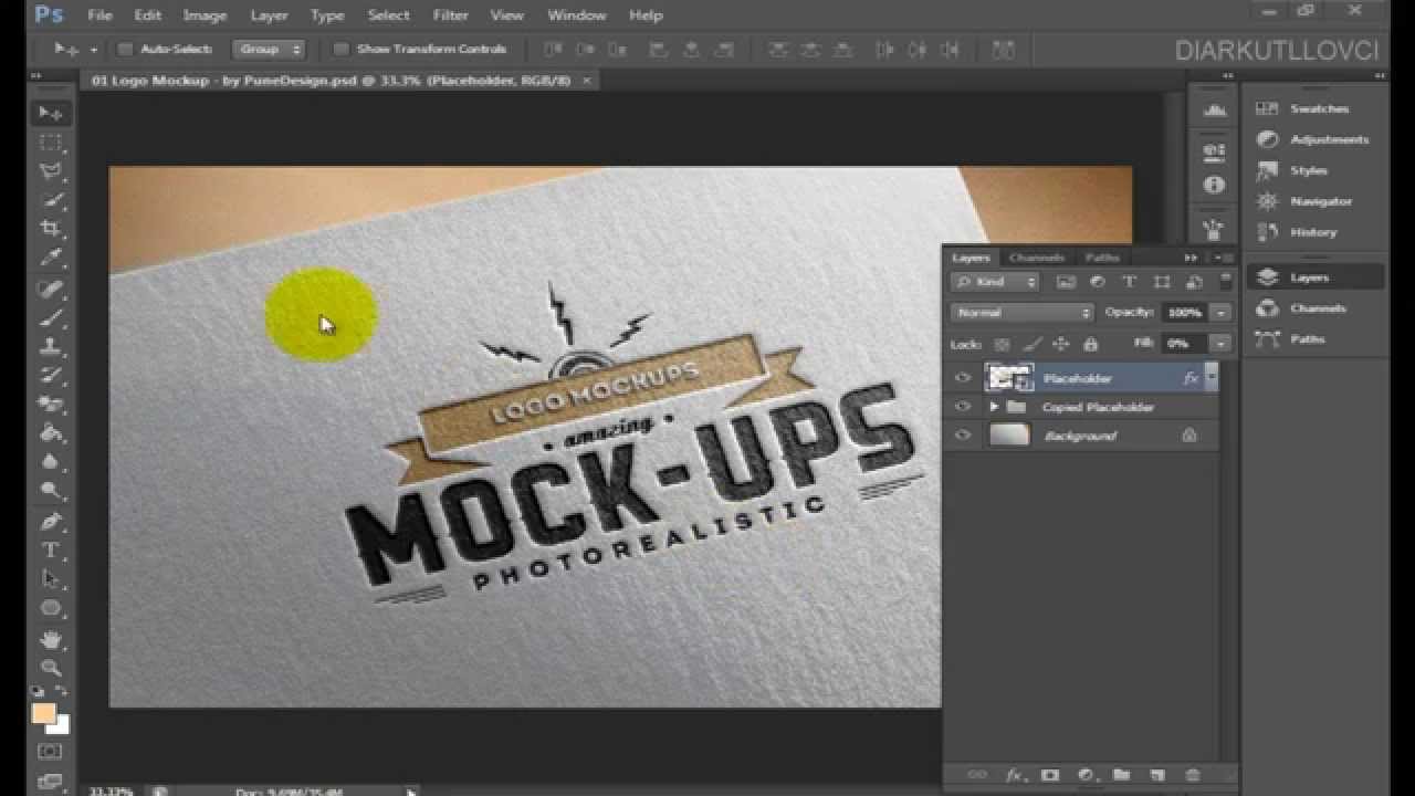to photoshop how mockup use to for presentations mockup : use logo How photoshop Photoshop