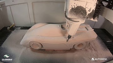 Autodesk PowerMill and CR Onsrud Machine a Porsche 917k