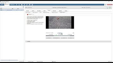 Bosch Security - Video Analytics software - Camera learning phase with recorded video