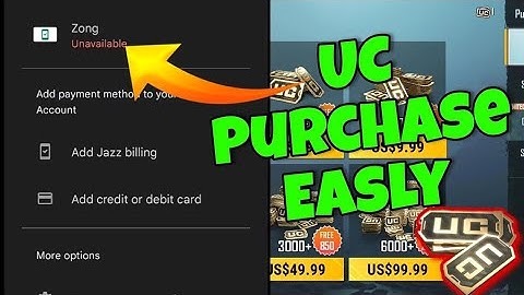 UC PURCHASE PROBLEM FIX 😊  ZONG BILLING UNAVAILABLE FIX