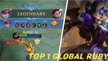 RUBY FULL DAMAGE BUILD | 15  KILLS RUBY ASSASSIN BUILD | TOP GLOBAL RUBY | MOBILE LEGENDS RUBY 2022