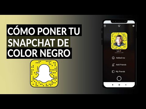 Cómo Poner tu Aplicación de Snapchat de Color Negro en iPhone y Android