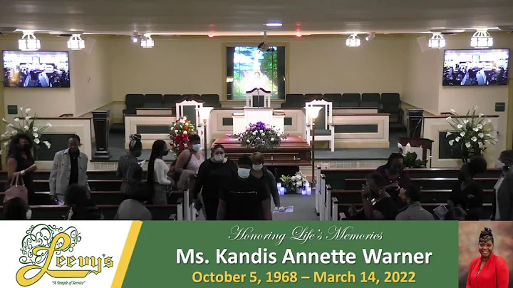 Ms. Kandis Annette Warner- March 23, 2022-  Leevy'...