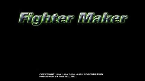 [Ps1] Introduction du jeu "Fighter Maker" de l