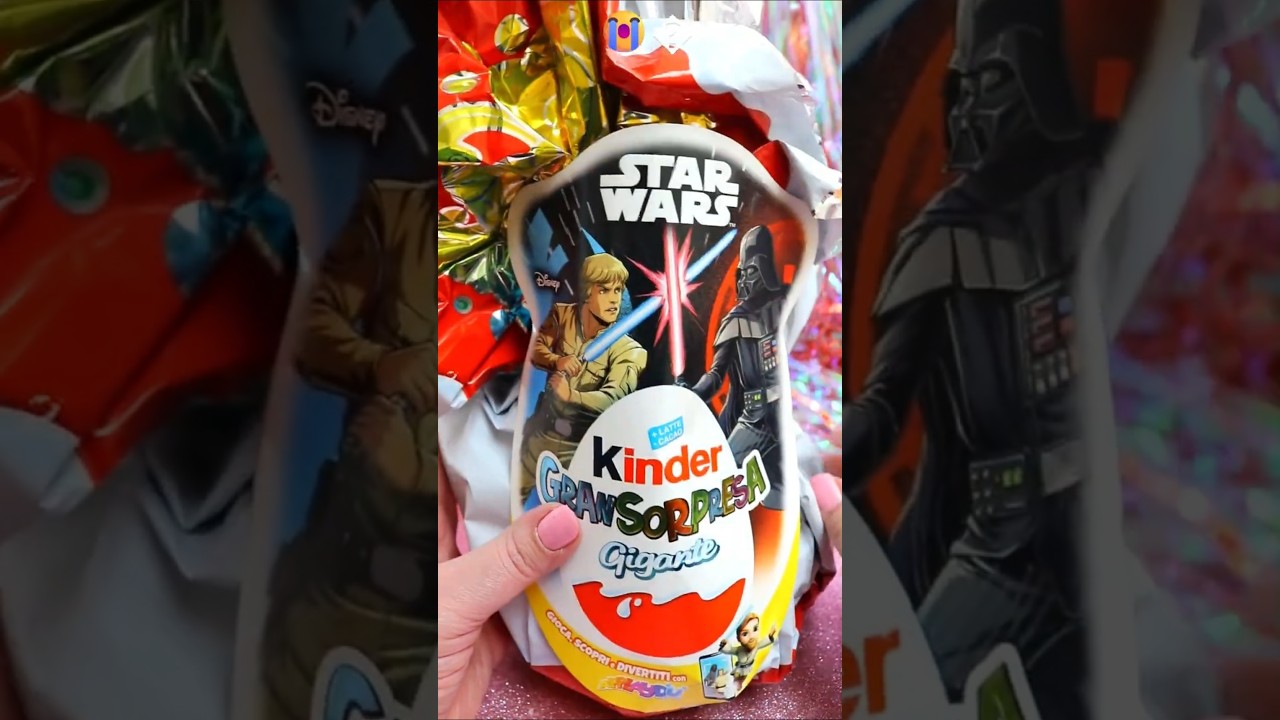ASMR UNBOXING Star Wars Mega Chocolate Egg Review ❤️#shorts #asmr #starwars #chocolate #trending