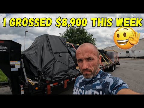 I grossed $8,900 this week as a hotshot owner operator 😯