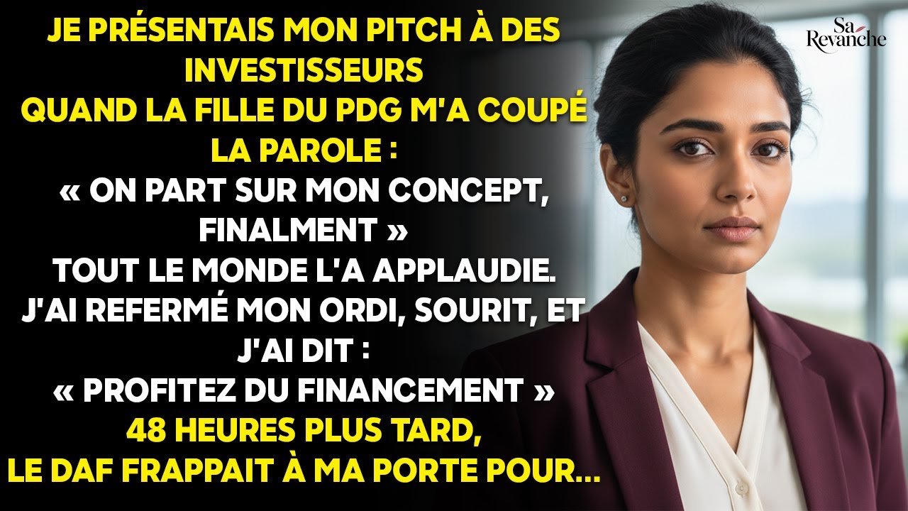 Je présentais trois ans de recherches aux investisseurs quand la fille du PDG a interrompu ma présentation en souriant. « On n’a plus besoin de tes idées », m’a-t-elle murmuré avant de dévoiler...