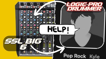 Making Logic Pro Session Drummer sound EPIC using the SSL BIG SIX 🥁💪🙏  #sslbig6 #ssl