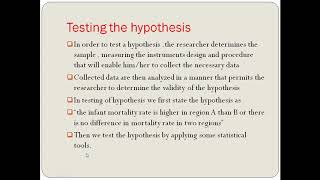 hypothesis testing lec 2 (02. 12. 20) DPT 3rd semester session 2019- 2024